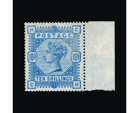 Great Britain - QV (surface printed) : (SG 183) 1883-84 10s ultramarine, CH, well centred, light corner gum crease, very fres