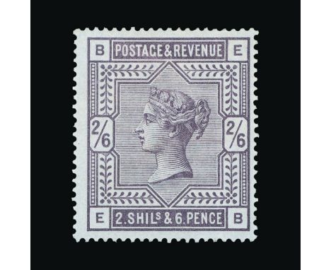 Great Britain - QV (surface printed) : (SG 175) 1883-84 blued paper 2s6d lilac, EB, centred to right, light vertical gum crea