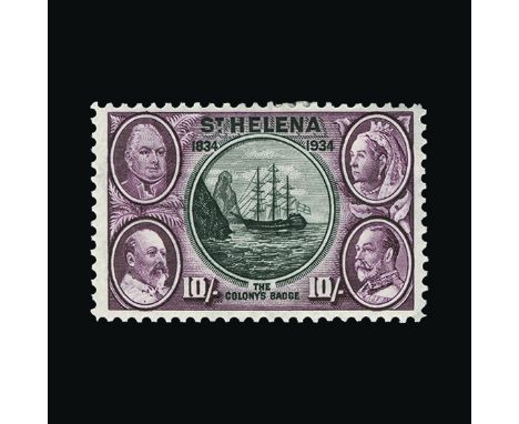 Bradbury Wilkinson Collection : (SG 114/123) ST HELENA: 1934 Centenary set, fine mint. (10) Cat £425 (image available) [US1]