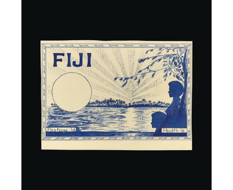 Bradbury Wilkinson Collection : FIJI: 1951 Health issue, unique archive of hand drawn or hand painted ESSAYS by R.A. Derrrick