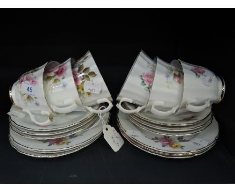 A selection of tea cups and saucers by Royal Kingston