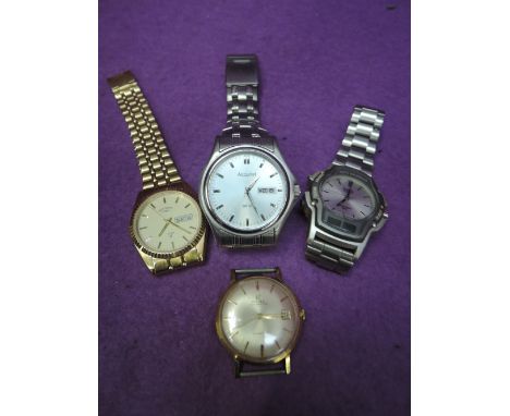 A selection of means wrist watches including Rotary and CYMA