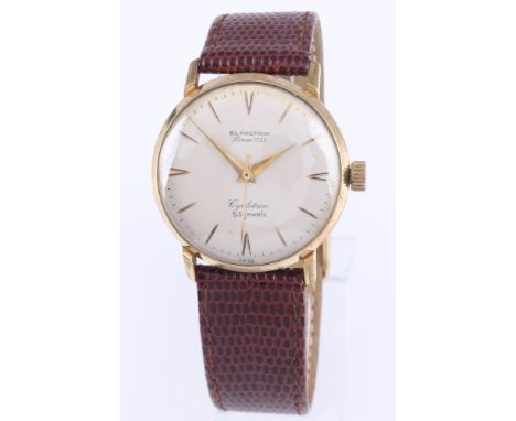 Blancpain Cyclotron Automatik Herren Armbanduhr,HAU, Ausführung mit Goldhaube, Modell Blancpain Cyclotron, Vintage 60er Jahre