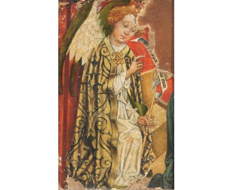 Altmeister 16. Jahrhundert, Erzengel Michael,Öl auf Grund und Leinwand (auf Karton aufgezogen), unbekannter Maler des 16. Jah
