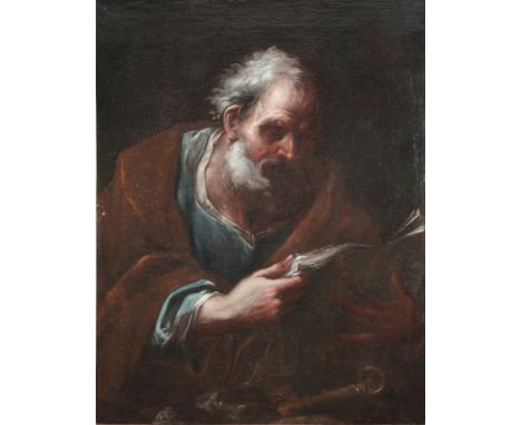 Altmeister Italien 17./18. Jahrhundert - Heiliger Petrus,Öl/Leinwand (doubliert auf Leinwand), Italienische Schule 17./18. Ja