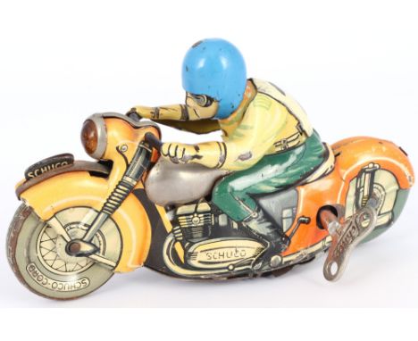 Schuco Motorrad Moto-Drill 1006 Blechspielzeug US Zone,Blech, Schuco Motorrad aufziehbar, 50er Jahre, Made in U.S.-Zone Germa