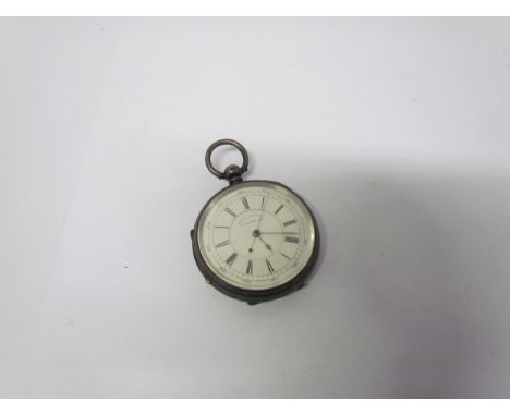 A Victorian silver cased, centre seconds chronograph pocket watch manufactured in Coventry by James Richardson &amp; Sons, re