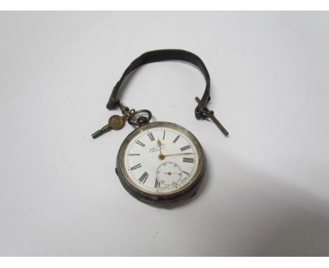 John White Fakenham silver cased pocket watch, Birmingham 1910. 5cm diameter 