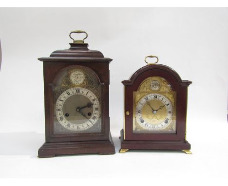 Two modern bracket clocks including Elliott of London example and Smiths 27cm &amp; 34cm tall 