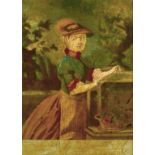 Richard Purcell after R. Pyle, A set of four 18th century treacle prints, reverse painted on glass