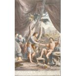 G. Yander Gouwen after G. Hoet, A scene from the book of Genesis, 14" x 8.5".