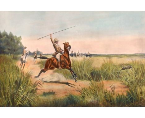 After T. Ivester Lloyd, A pair of prints of colonial hunting scenes, each 11" x 17".