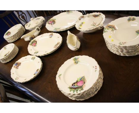 A large and comprehensive Crown Ducal dinner and tea service
