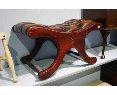 Chesterfield style stool