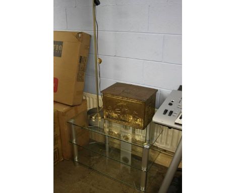 Modern light, TV stand etc.