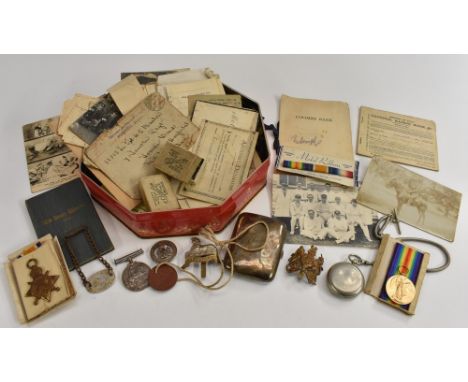 Medals, WW1, Lincolnshire Regiment, group of three, 1914 - 15 Star, British War and Victory Medals, named to 13013 L-Cpl. H.C