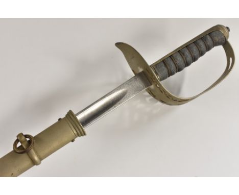 A Victorian 1897 pattern Infantry officer's sword, by E Thurle, Soho, London, 83.5cm straight fullered blade engraved with cr