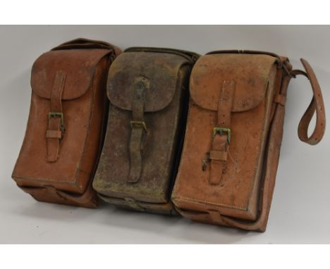 Militaria - a WWI leather ammunition / magazine pouch; others (3)