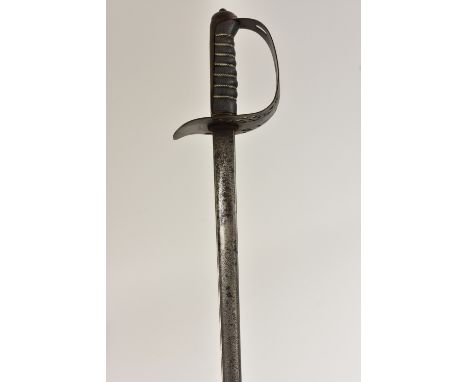 An 1897 pattern infrantry officer's sword, by Henry Wilkinson, Pall Mall, London, 82.5cm straight fullered blade, engraved wi