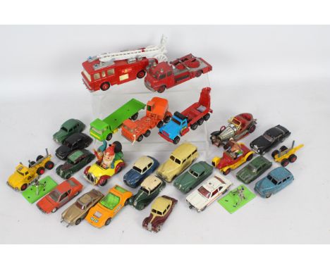Dinky - Matchbox - Corgi - Britains - A collection of 26 x models including Standard Vanguard # 153, Noddy car with figures #