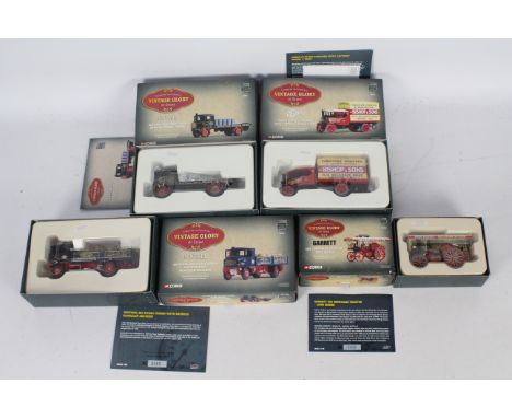 Corgi Vintage Glory - Four boxed Limited Edition diecast steam vehicles from Corgi's 'Vintage Glory of Steam Range'. Lot incl