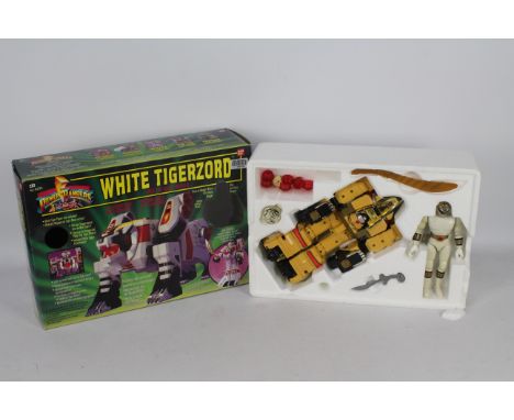 Mighty Morphin Power Rangers - A boxed #2271 White Tigerzord Bandai 1994. Item appears to be in very good used condition. Bat