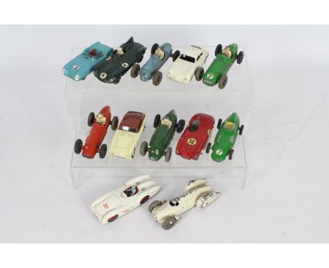 Dinky - Crescent - Corgi - Marklin - Mercury - 12 x unboxed models including Gordini 2.5 litre Grand Prix, Jaguar D type Spor