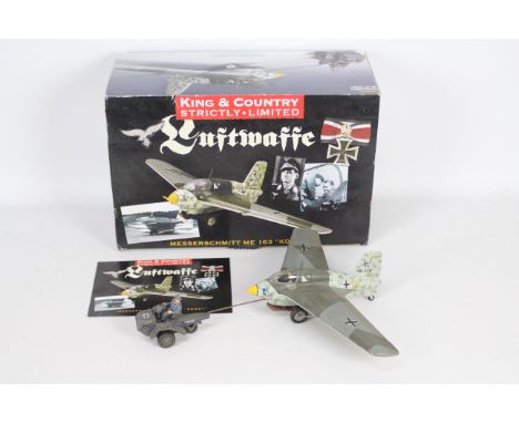 King &amp; Country - A boxed King &amp; Country Limited Edition 'Luftwaffe' LWo4SL Messerschmitt ME 163 Komet with Tractor. T