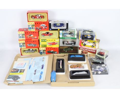 Corgi - Vanguards - Quartzo - Minichamps - Brumm - 17 x boxed cars including limited edition Vanguards Triumph TR4 number 133