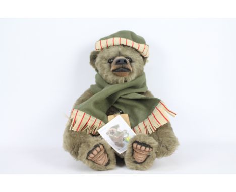 Citico Ridge Bears - A handmade 1 of 1 soft sculpture bear called Soft Tail by Heidi Hollis. This 6 way jointed bear has scul