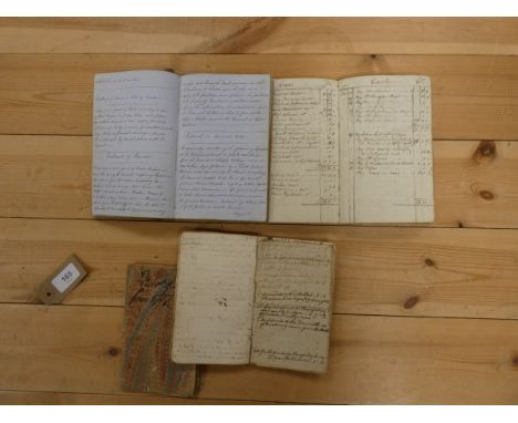 Borders - Sheep &amp; Account Books.&nbsp;&nbsp;Four manuscript notebooks incl. sheep records for 1770's/1780's. 
