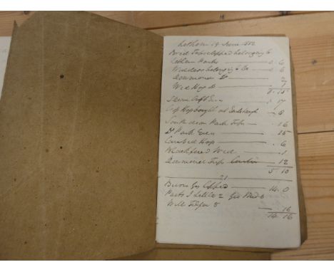 Lethem Jedburgh.&nbsp;&nbsp;Three manuscript sheep clipping books for 1859, 1851 &amp; 1852 &amp; a catalogue of the books in