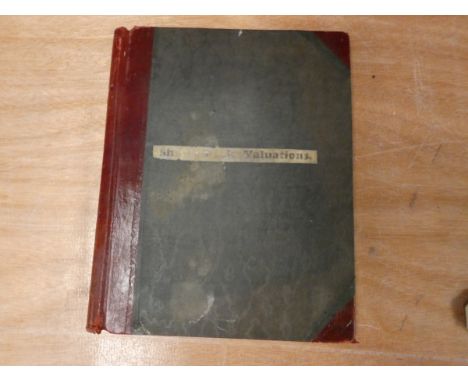 Borders Sheep Stock Valuations, etc.&nbsp;&nbsp;A small quarto manuscript vol. part filled with records of sheep stock valuat