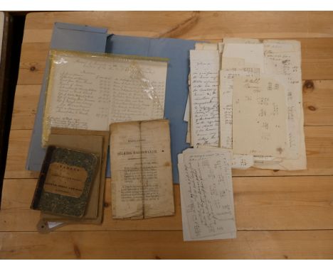 Scottish Agriculture - Ephemera.&nbsp;&nbsp;A folder of ephemera incl. Regulations of the Selkirk Farmer Club (well worn) &am