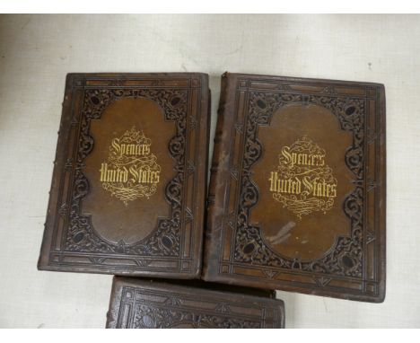 SPENCER J. A.&nbsp;&nbsp;History of the United States. 3 vols. Eng. frontis, title, plates &amp; illus. Quarto. Embossed brow