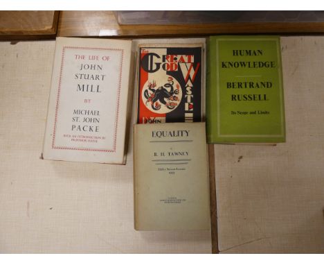 RUSSELL BERTRAND.&nbsp; Human Knowledge, Its Scope &amp; Limits. Orig. green cloth in d.w. 1st ed., 1948; also R. H. Tawney, 