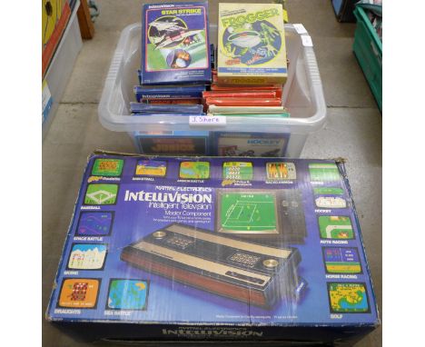 A Mattel Electronics Intellivisino Master Component TV game console with twenty-three games **PLEASE NOTE THIS LOT IS NOT ELI