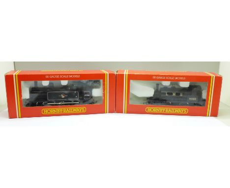 Two Hornby Railways model locomotives, R.053 BR 0-6-0T Class 3F and R.300 LMS Class 0F, 0-4-0ST, boxed 