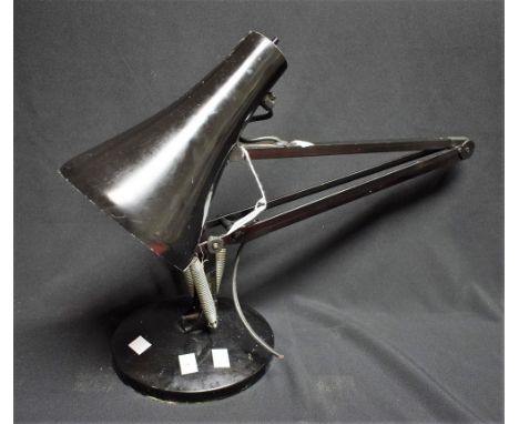 A mid 20th century Anglepoise lamp, black