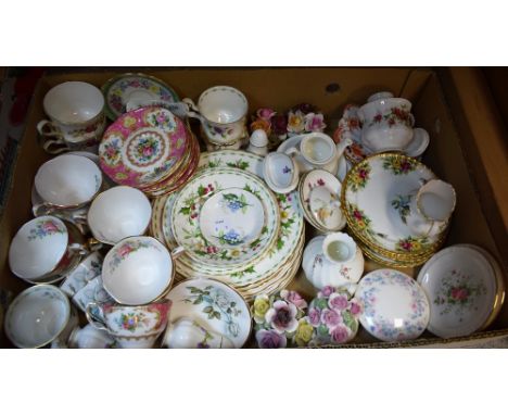 Ceramics - a Royal Albert Lady Carlye set of six teacups and saucers; other teaware including Royal Albert Christmas Rose, Ro