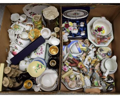 Ceramics - a Portmeirion Botanic Garden pattern cream jug and butter dish; a Royal Worcester Golden Jubilee letter opener, bo