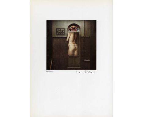 Sam Haskins (South African, 1926-2009). "Nude In-Camera Montage". Vintage color photometalgraph. 1975. Printed 1975. Signed i