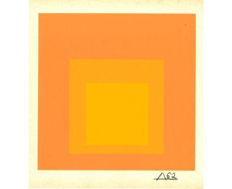 Josef Albers (German/American, 1888 - 1976). "Tenuous: Homage to the Square [miniature edition - from: Homage to the Square -