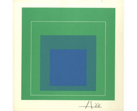 Josef Albers (German/American, 1888 - 1976). "White Line Squares III-a: Homage to the Square [miniature edition - from: White