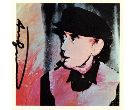 Andy Warhol (American, 1928 - 1987). "Man Ray #8". Color offset lithograph. 1974. Signed in black felt tip pen, center left. 