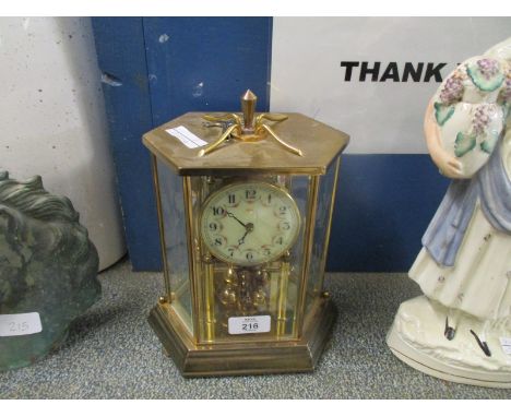 KUNDO BRASS FRAMED MANTEL CLOCK 