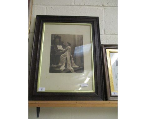 OAK FRAMED PRINT "THE LAST CHORD" 