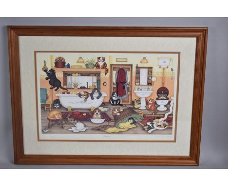 A Limited Edition Linda Jane Smith Print, Bathtime, Signed and Titled in Pencil, 336/600 
