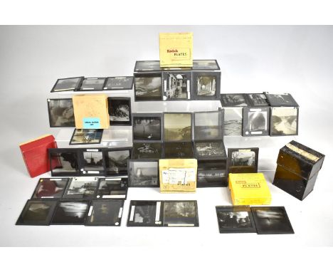 A Collection of Various Monochrome Magic Lantern Slides, Isle of Man 