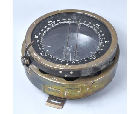 A World War Two Air Ministry Type P4A Bomber Compass, Number 40644T, 18cm Diameter 